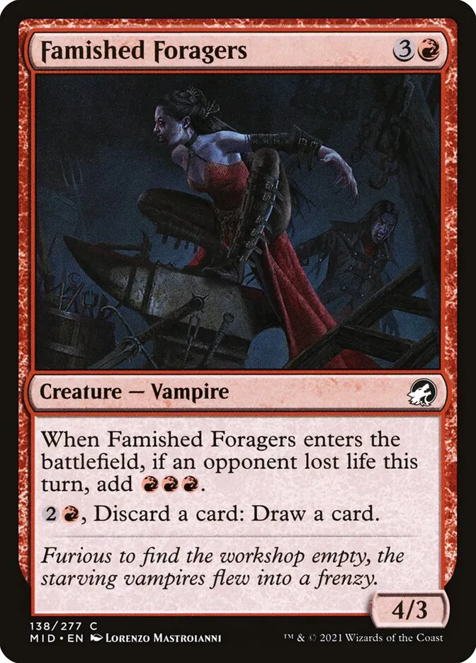 2021 Innistrad: Midnight Hunt Famished Foragers #138 common card image