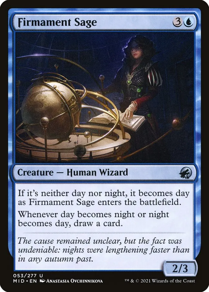 2021 Innistrad: Midnight Hunt Firmament Sage uncommon #53 uncommon card image