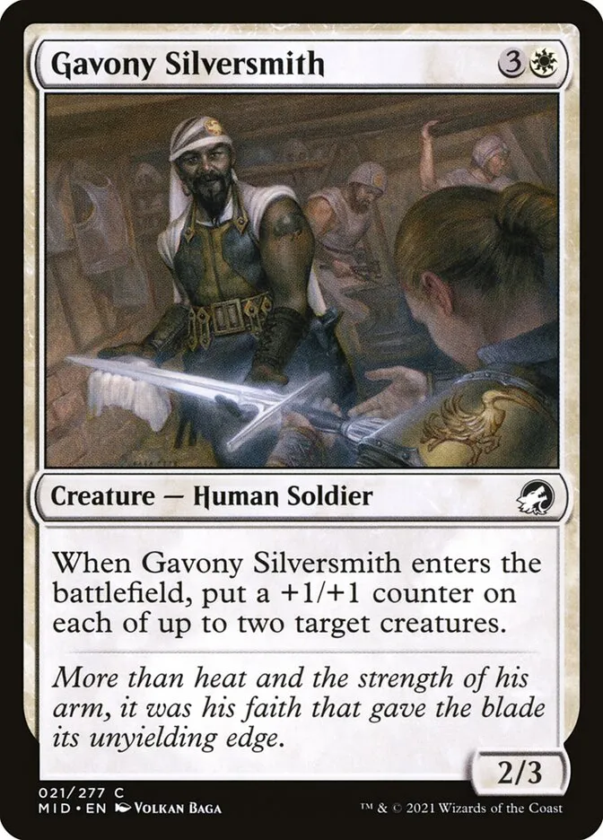 2021 Innistrad: Midnight Hunt Gavony Silversmith common #21 common card image