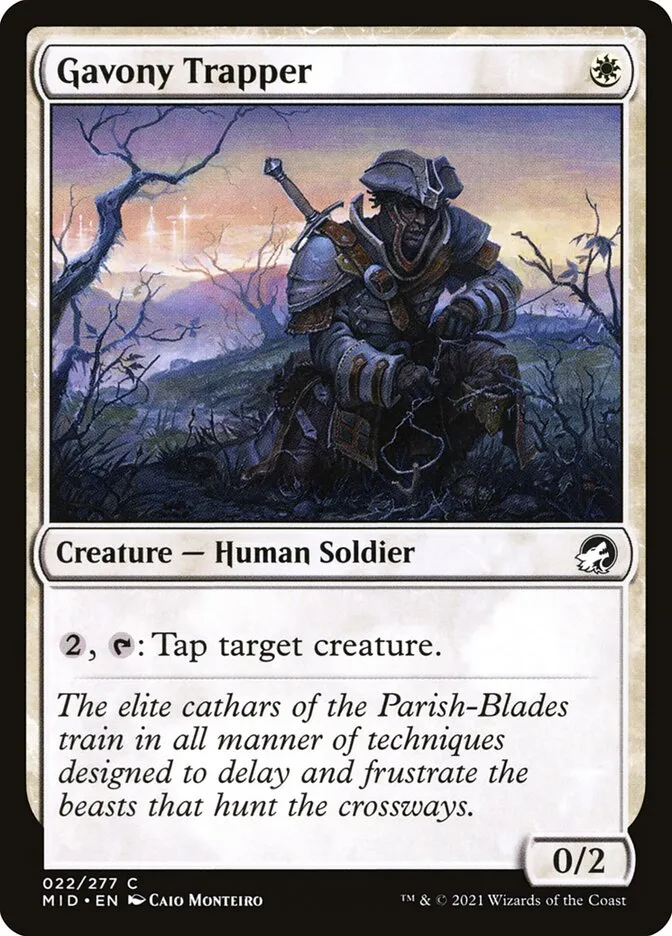 2021 Innistrad: Midnight Hunt Gavony Trapper common #22 common card image