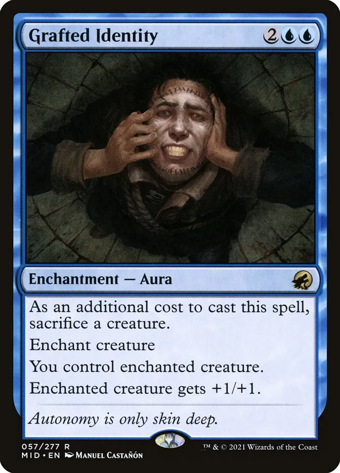 2021 Innistrad: Midnight Hunt Grafted Identity rare #57 rare card image