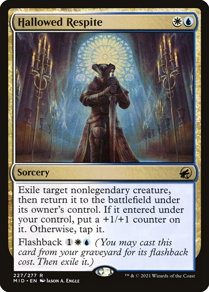 2021 Innistrad: Midnight Hunt Hallowed Respite #227 rare card image