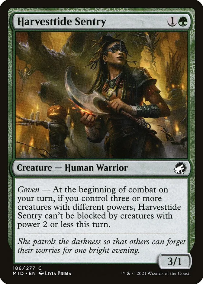 2021 Innistrad: Midnight Hunt Harvesttide Sentry #186 common card image