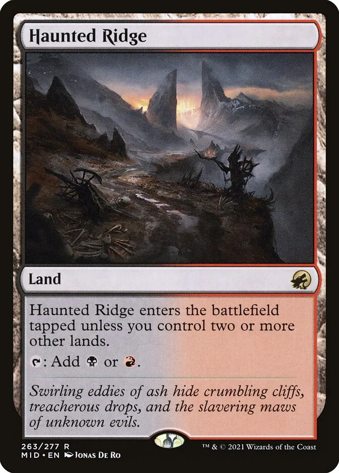 2021 Innistrad: Midnight Hunt Haunted Ridge rare #263 rare card image