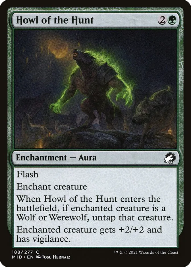 2021 Innistrad: Midnight Hunt Howl of the Hunt #188 common card image