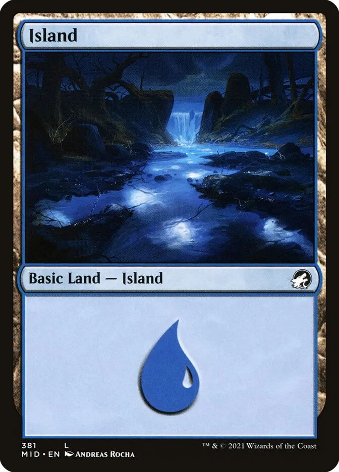 2021 Innistrad: Midnight Hunt Island #381 common card image