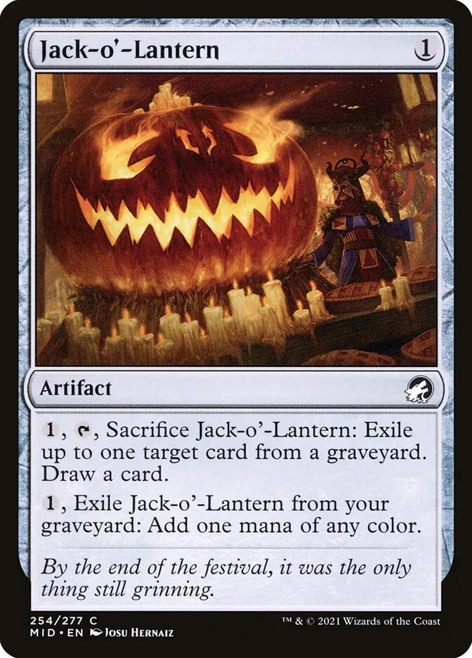 2021 Innistrad: Midnight Hunt Jack-o'-Lantern #254 common card image
