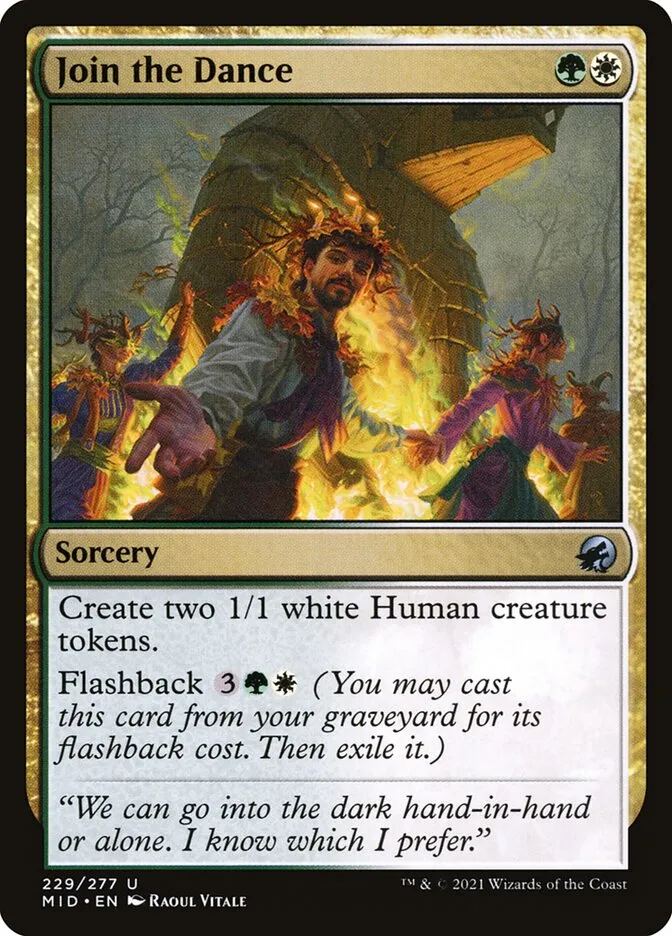 2021 Innistrad: Midnight Hunt Join the Dance #229 uncommon card image