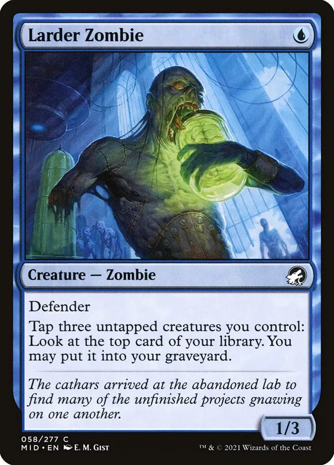 2021 Innistrad: Midnight Hunt Larder Zombie common #58 common card image