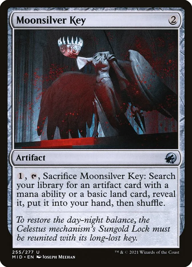 2021 Innistrad: Midnight Hunt Moonsilver Key uncommon #255 uncommon card image