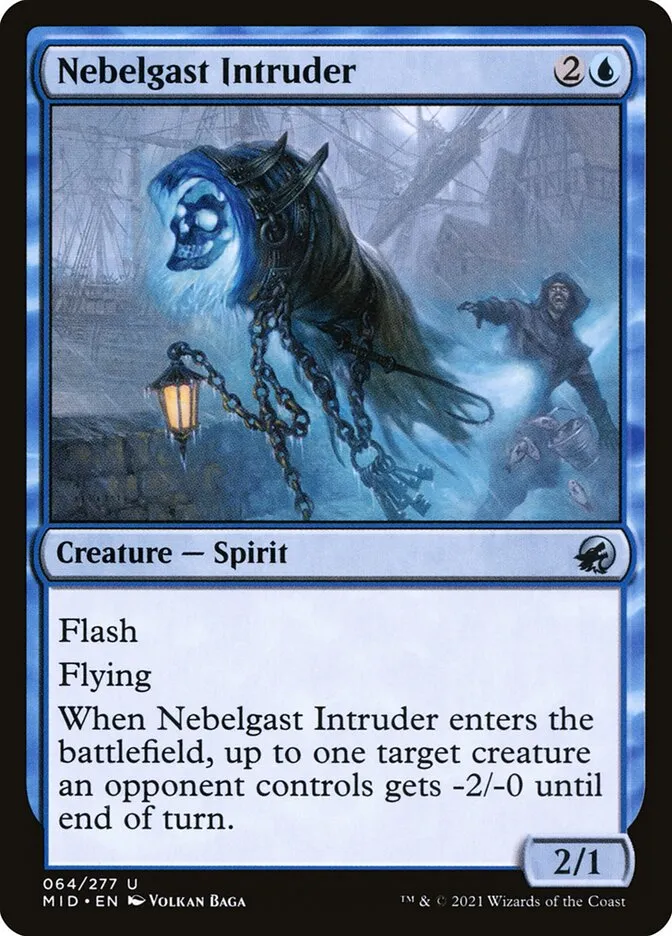 2021 Innistrad: Midnight Hunt Nebelgast Intruder uncommon #64 uncommon card image