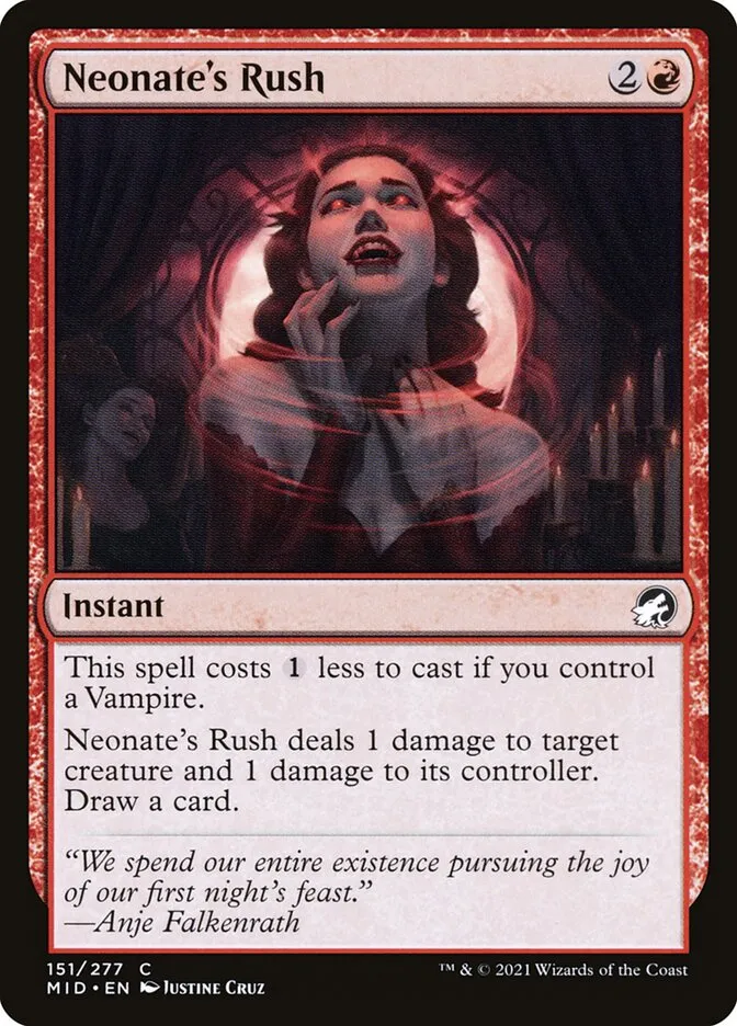 2021 Innistrad: Midnight Hunt Neonate's Rush #151 common card image