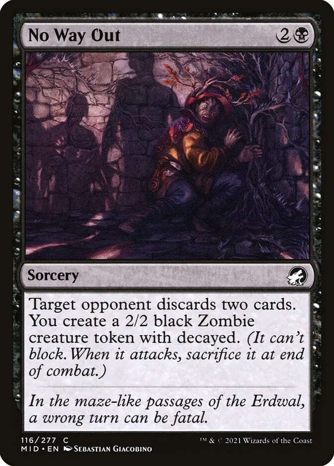 2021 Innistrad: Midnight Hunt No Way Out #116 common card image