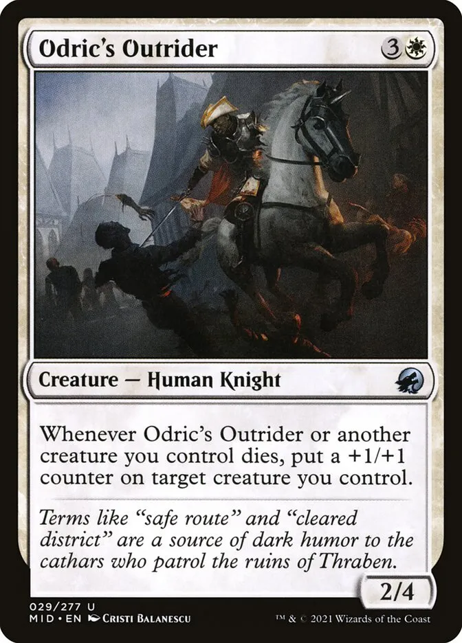2021 Innistrad: Midnight Hunt Odric's Outrider uncommon #29 uncommon card image