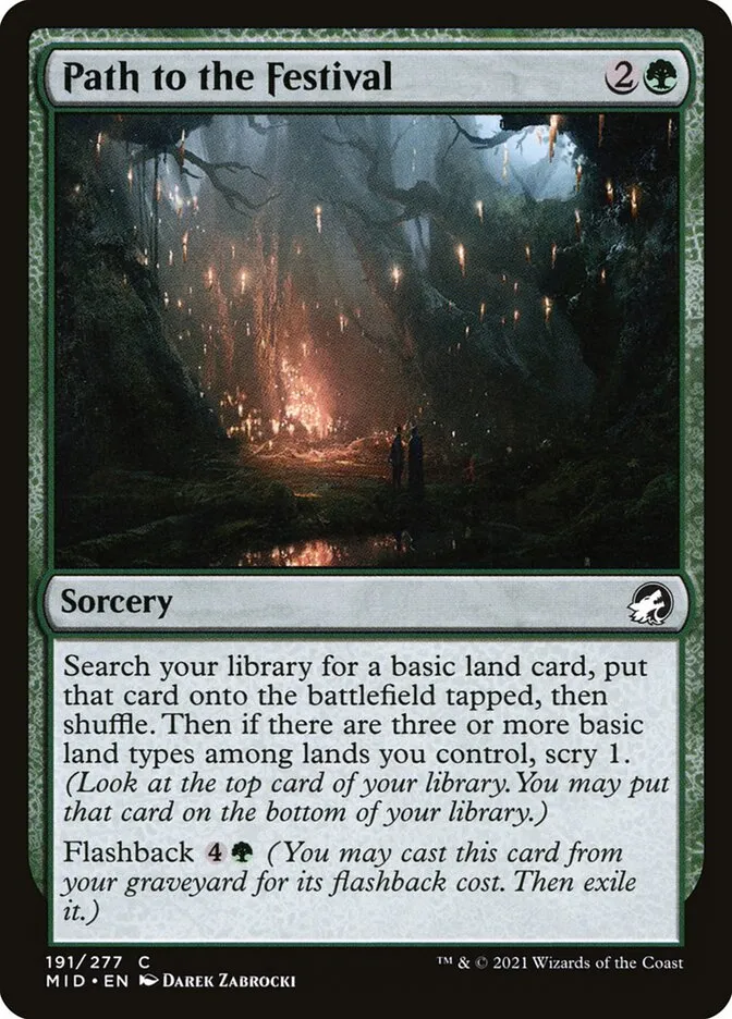 2021 Innistrad: Midnight Hunt Path to the Festival #191 common card image