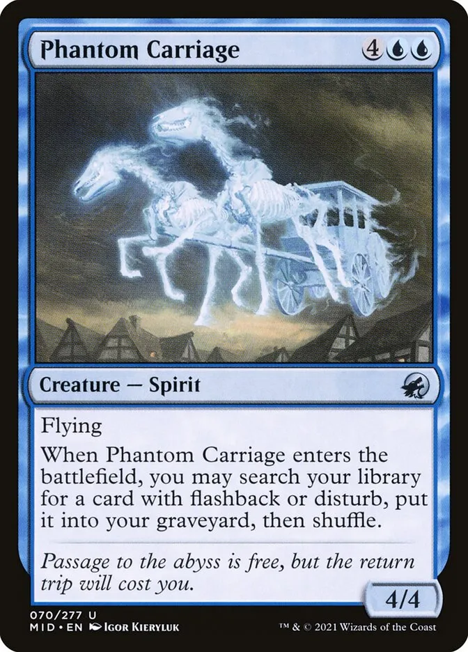 2021 Innistrad: Midnight Hunt Phantom Carriage uncommon #70 uncommon card image