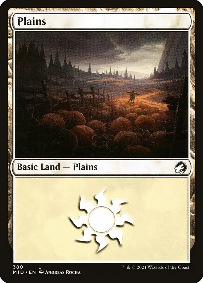 2021 Innistrad: Midnight Hunt Plains #380 common card image