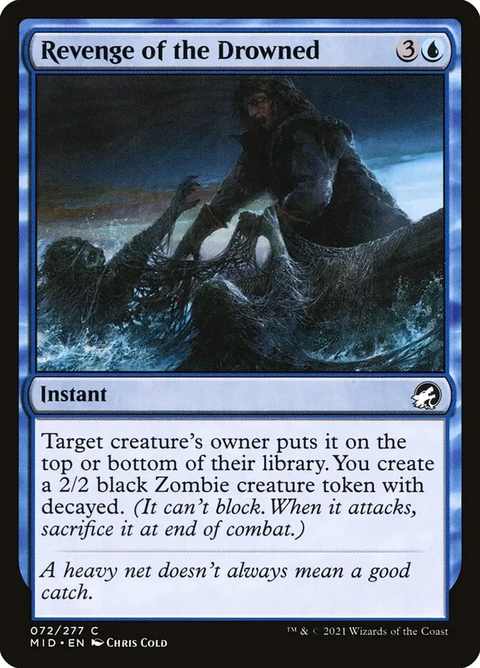 2021 Innistrad: Midnight Hunt Revenge of the Drowned common #72 common card image