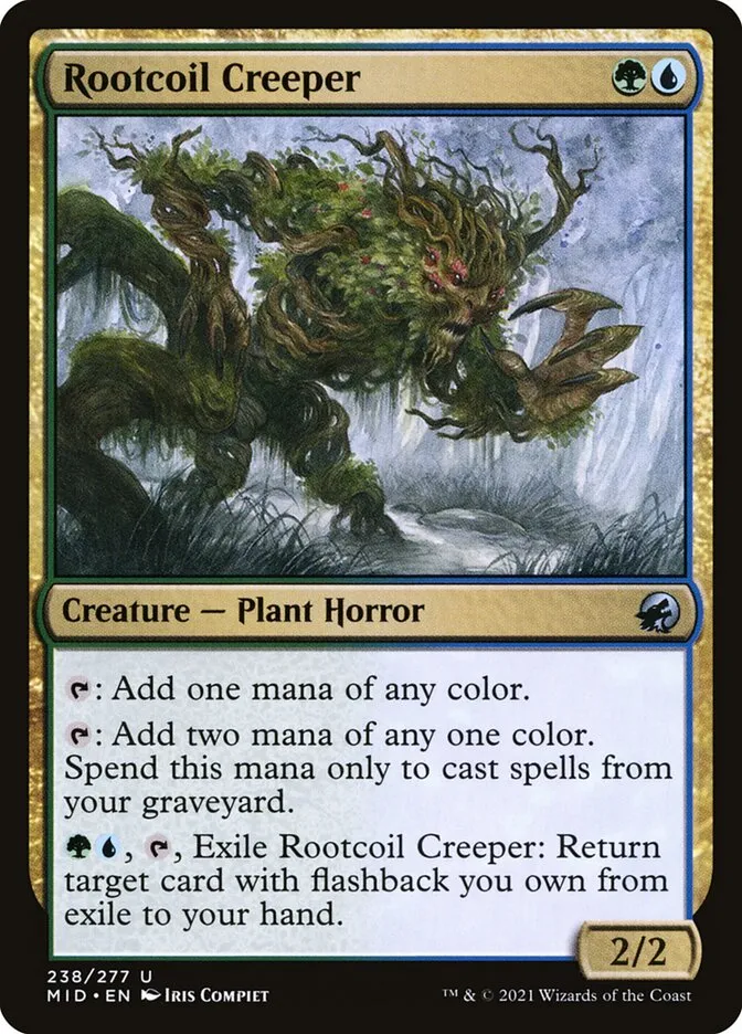 2021 Innistrad: Midnight Hunt Rootcoil Creeper #238 uncommon card image