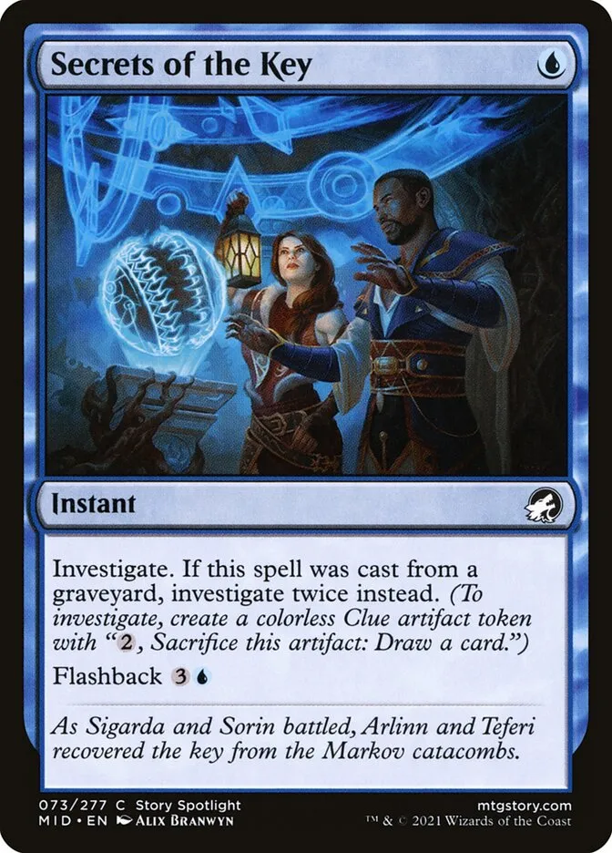 2021 Innistrad: Midnight Hunt Secrets of the Key common #73 common card image