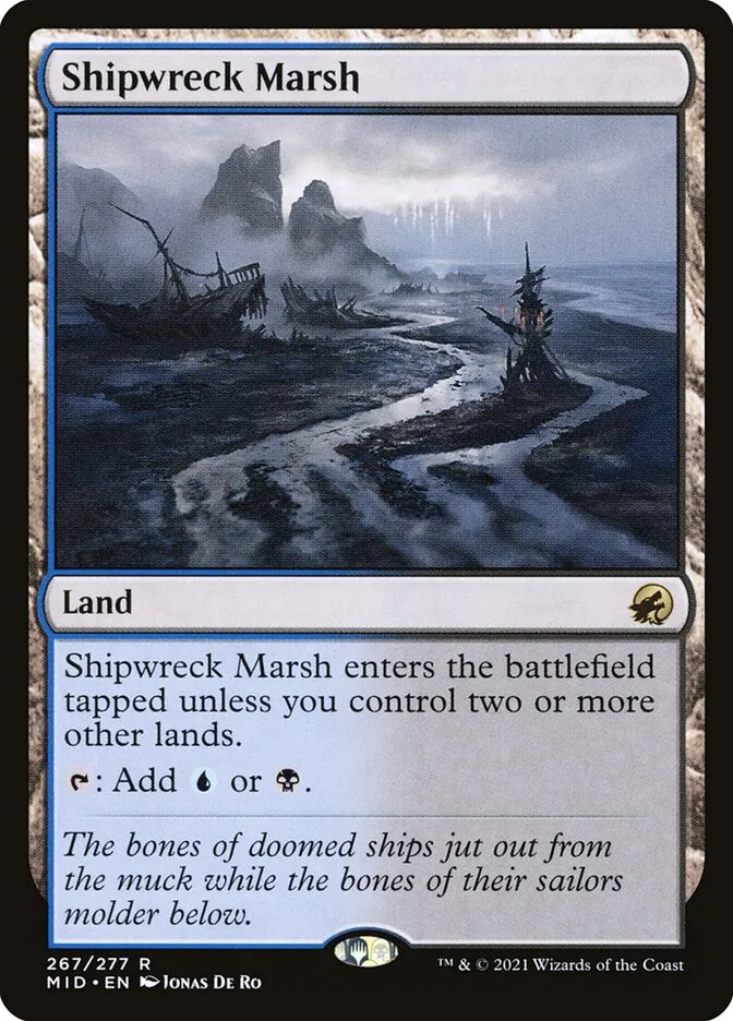 2021 Innistrad: Midnight Hunt Shipwreck Marsh rare #267 rare card image