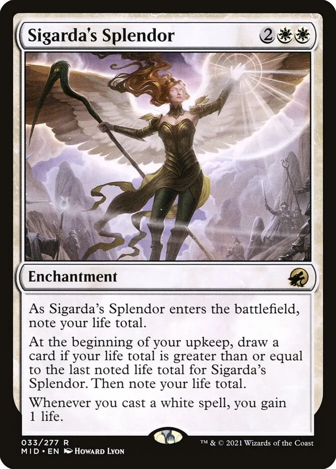 2021 Innistrad: Midnight Hunt Sigarda's Splendor rare #33 rare card image