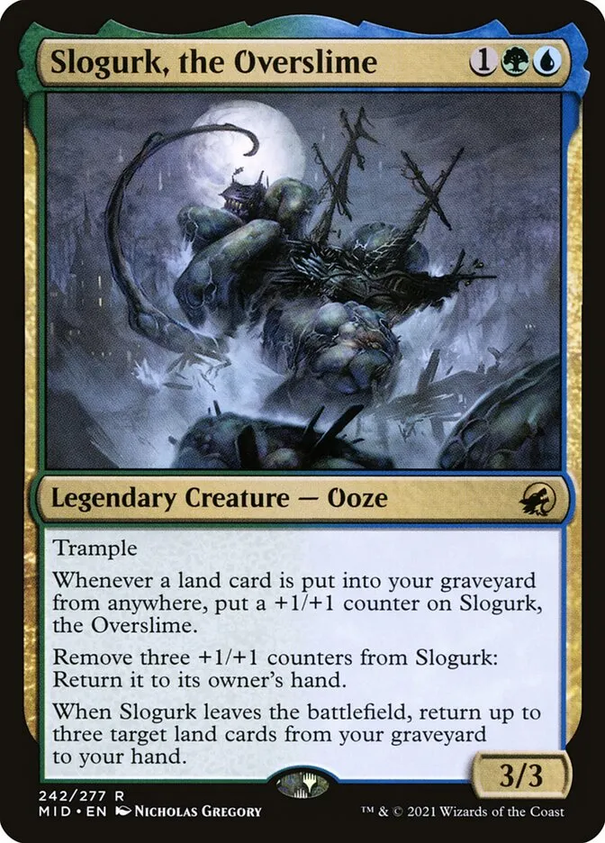 2021 Innistrad: Midnight Hunt Slogurk, the Overslime #242 rare card image