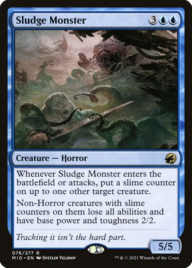 2021 Innistrad: Midnight Hunt Sludge Monster rare #76 rare card image