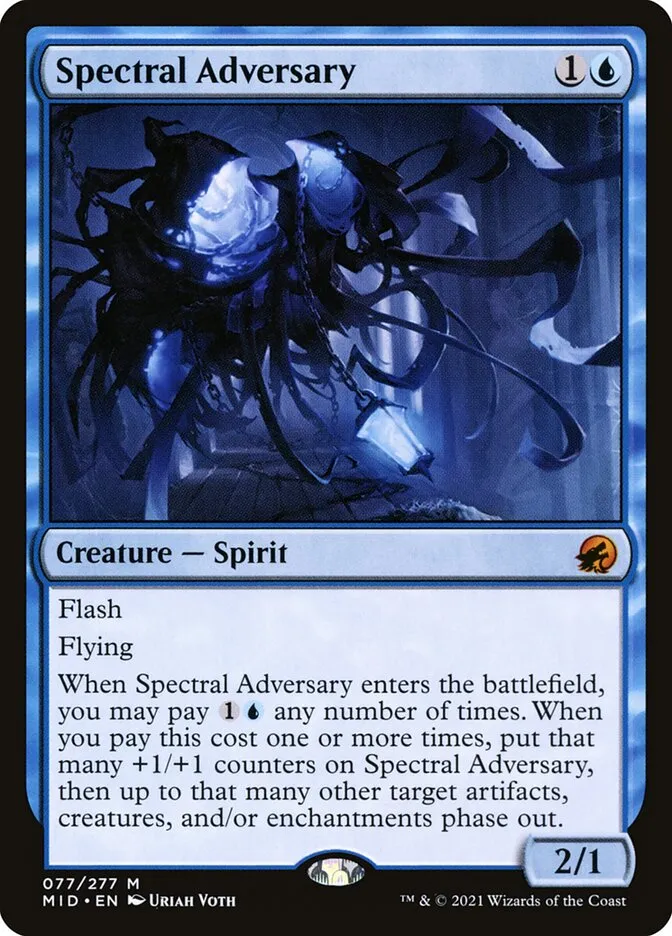 2021 Innistrad: Midnight Hunt Spectral Adversary mythic #77 mythic card image
