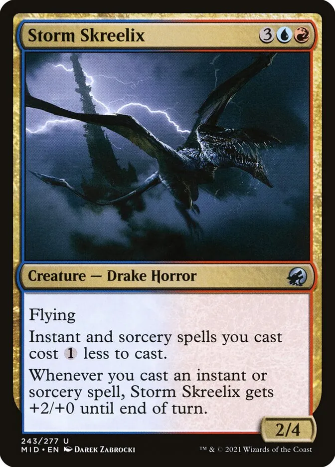 2021 Innistrad: Midnight Hunt Storm Skreelix #243 uncommon card image
