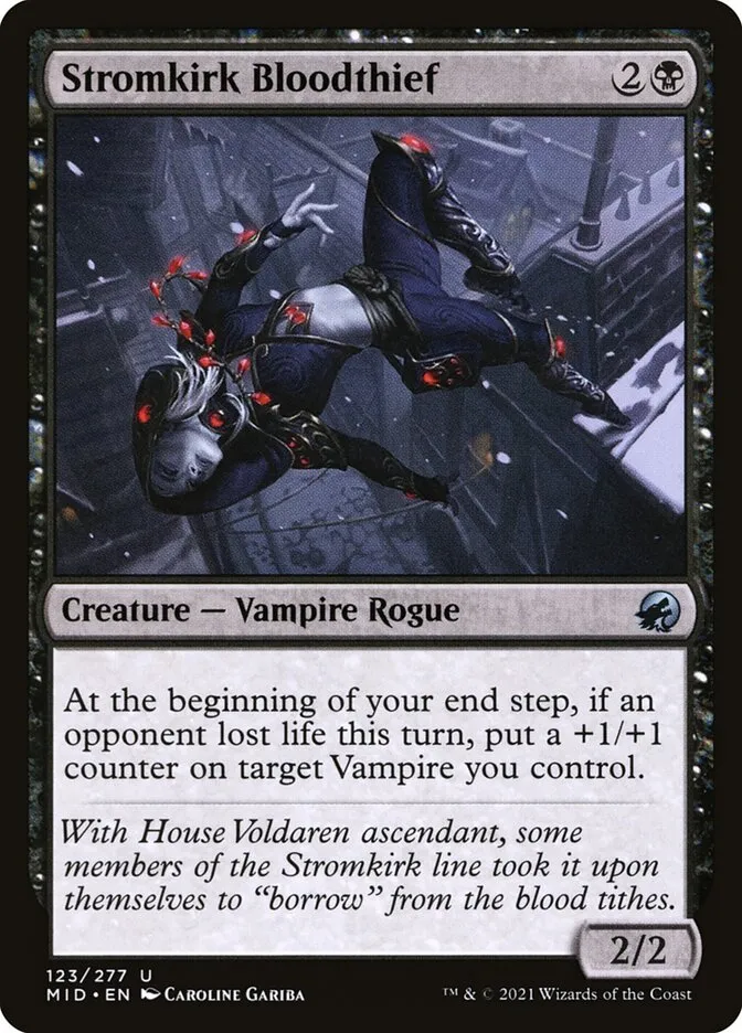 2021 Innistrad: Midnight Hunt Stromkirk Bloodthief uncommon #123 uncommon card image