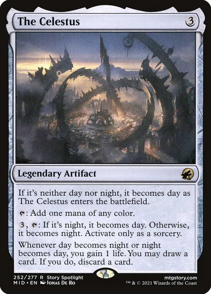 2021 Innistrad: Midnight Hunt The Celestus #252 rare card image