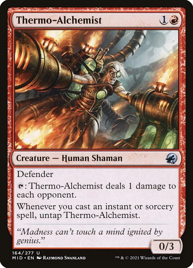 2021 Innistrad: Midnight Hunt Thermo-Alchemist #164 uncommon card image