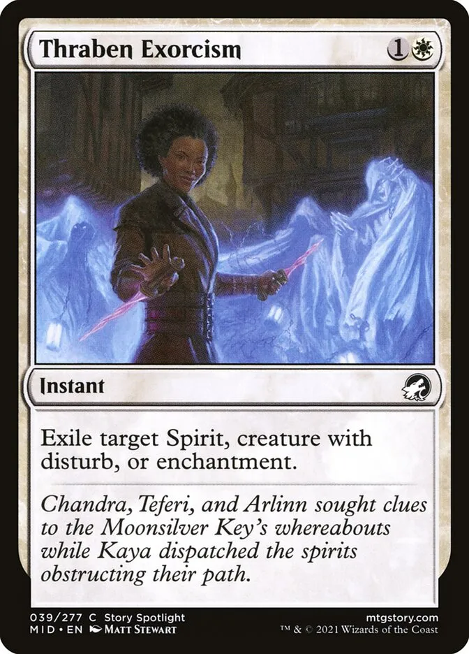 2021 Innistrad: Midnight Hunt Thraben Exorcism common #39 common card image