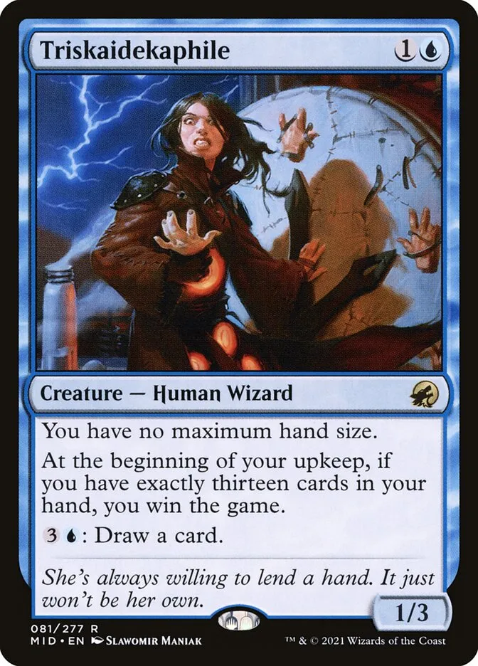 2021 Innistrad: Midnight Hunt Triskaidekaphile rare #81 rare card image