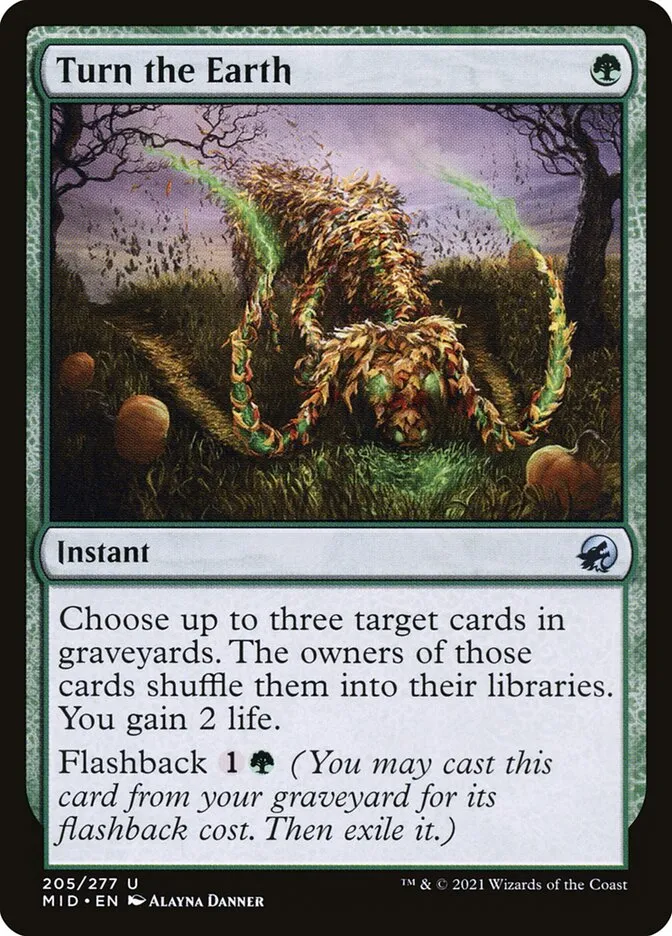 2021 Innistrad: Midnight Hunt Turn the Earth #205 uncommon card image