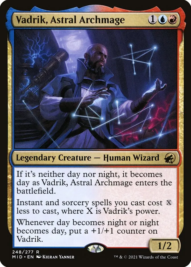 2021 Innistrad: Midnight Hunt Vadrik, Astral Archmage #248 rare card image