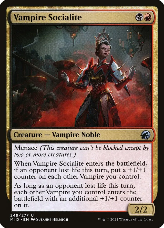 2021 Innistrad: Midnight Hunt Vampire Socialite #249 uncommon card image