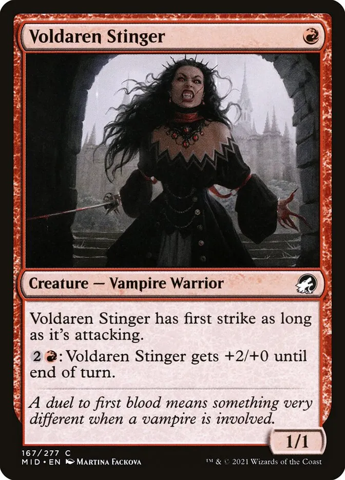 2021 Innistrad: Midnight Hunt Voldaren Stinger #167 common card image