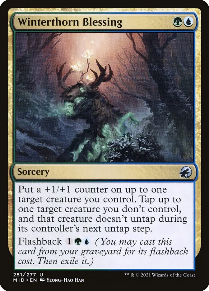 2021 Innistrad: Midnight Hunt Winterthorn Blessing #251 uncommon card image