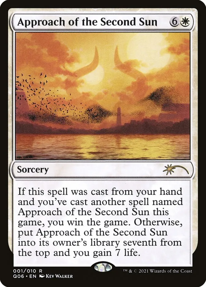 2021 Pioneer Challenger Decks 2021 Approach of the Second Sun rare #1 rare card image