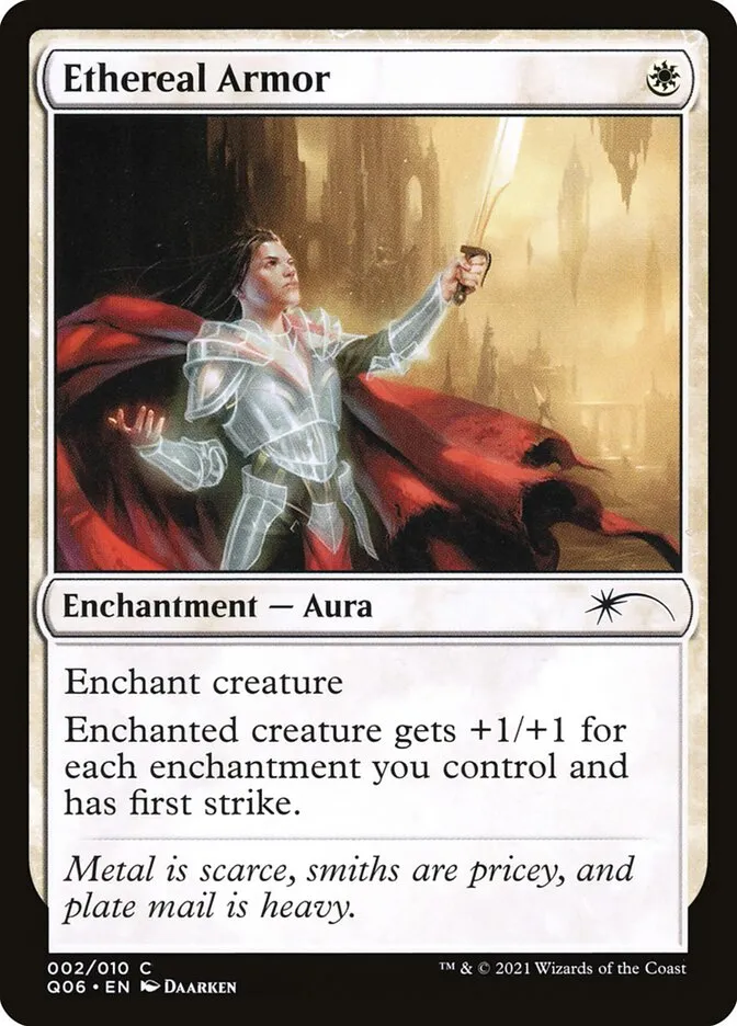 2021 Pioneer Challenger Decks 2021 Ethereal Armor common #2 common card image