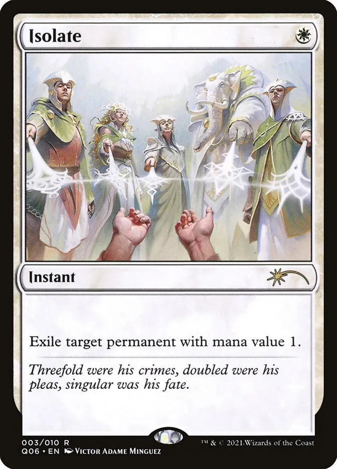 2021 Pioneer Challenger Decks 2021 Isolate rare #3 rare card image