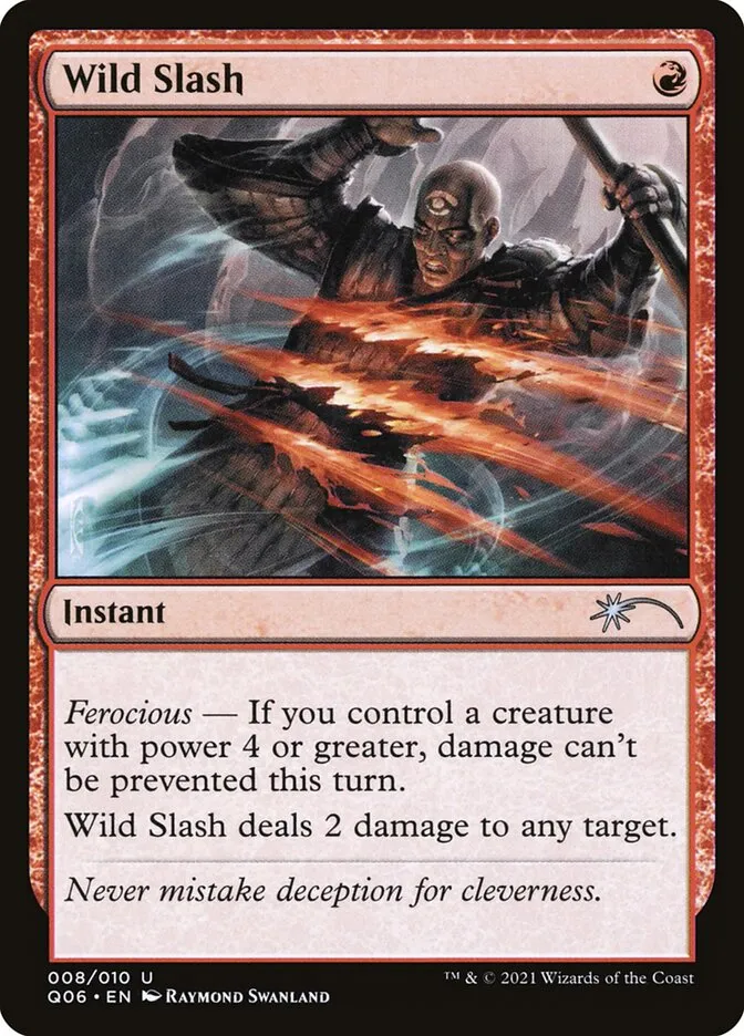 2021 Pioneer Challenger Decks 2021 Wild Slash uncommon #8 uncommon card image