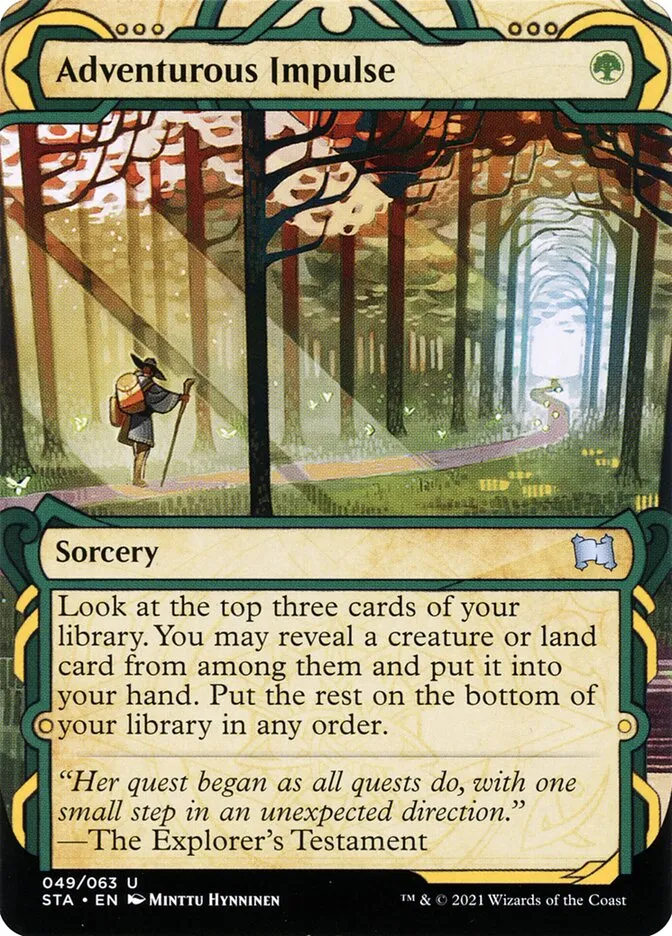 2021 Strixhaven Mystical Archive Adventurous Impulse uncommon #49 uncommon card image
