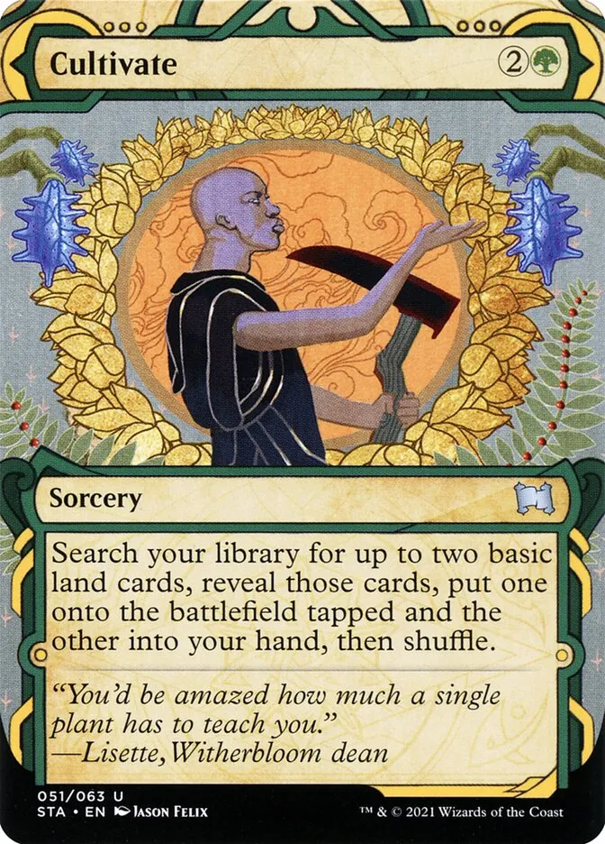 2021 Strixhaven Mystical Archive Cultivate [Etched Foil] uncommon #51 uncommon card image