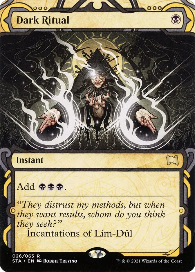 2021 Strixhaven Mystical Archive Dark Ritual [Etched Foil] rare #26 rare card image