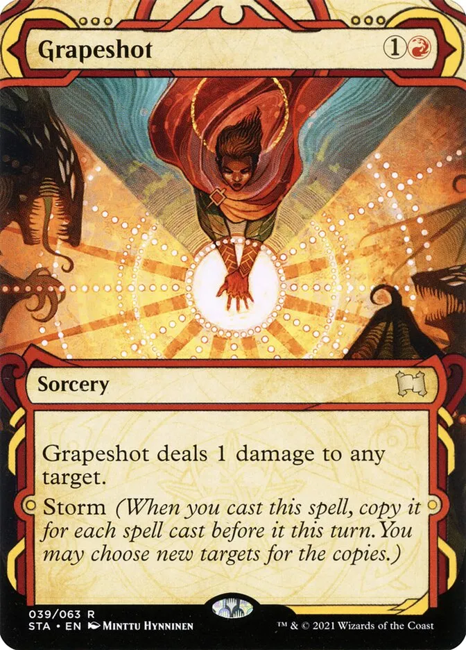2021 Strixhaven Mystical Archive Grapeshot [Etched Foil] rare #39 rare card image