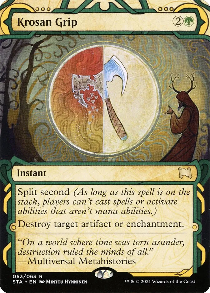 2021 Strixhaven Mystical Archive Krosan Grip [Etched Foil] rare #53 rare card image