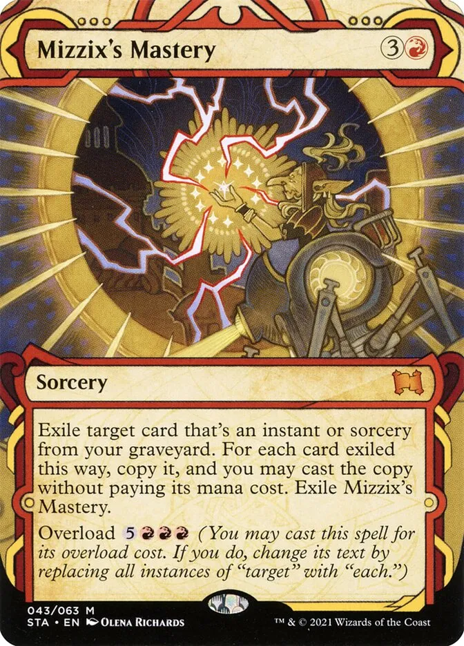 2021 Strixhaven Mystical Archive Mizzix's Mastery [Etched Foil] mythic #43 mythic card image